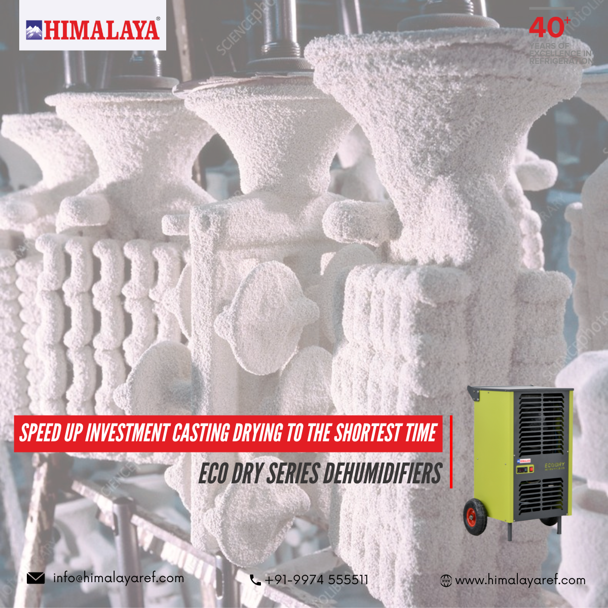 eco dry series dehumidifier investment casting